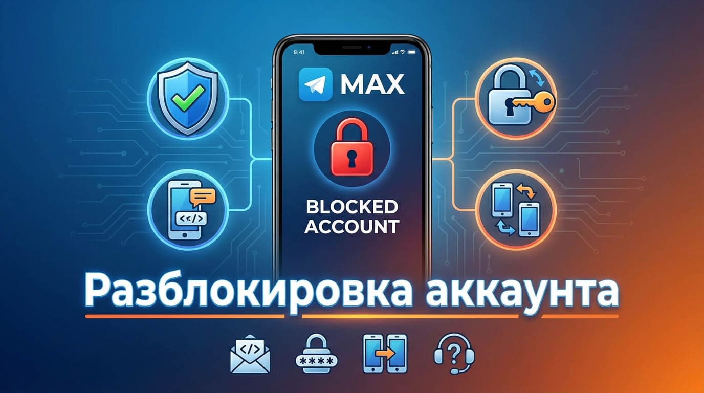 Как разблокировать аккаунт в MAX