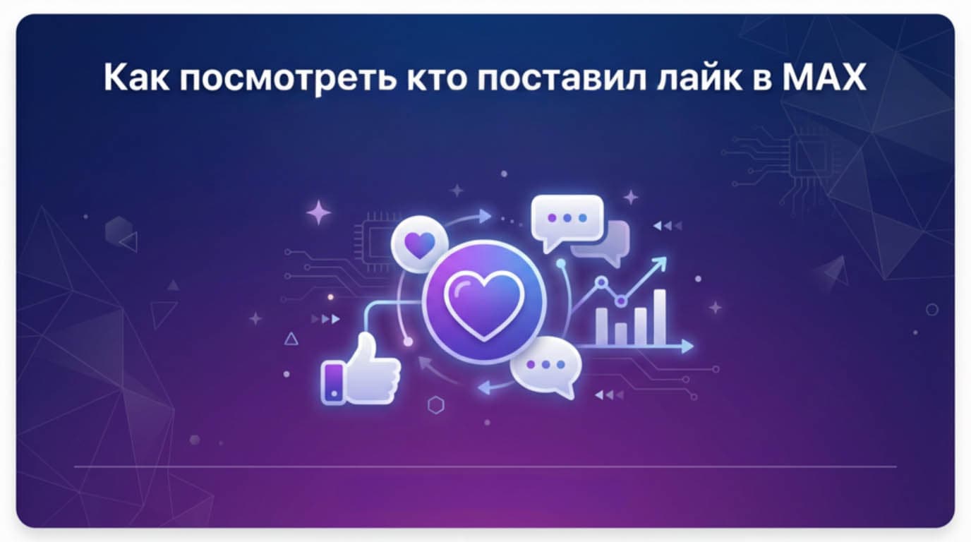 Как посмотреть в MAX кто поставил лайк