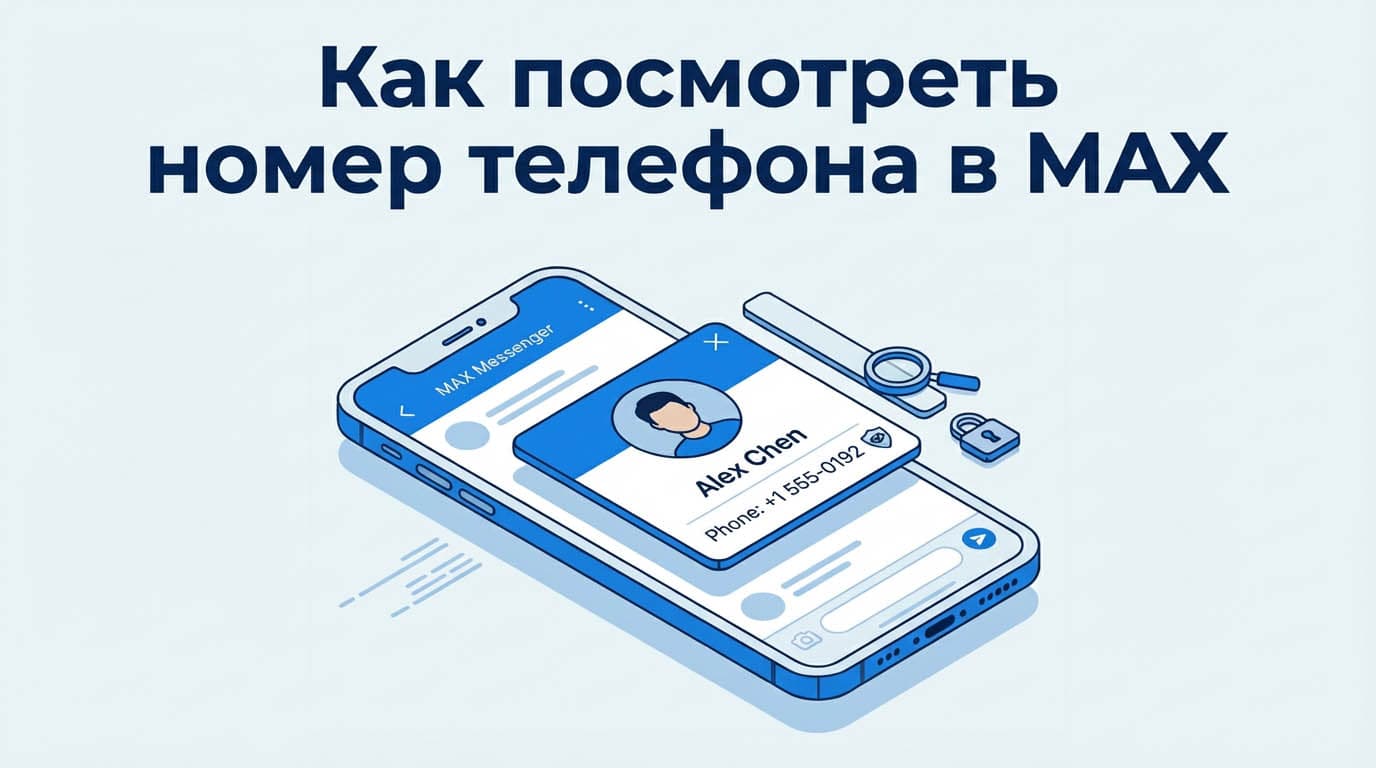 Как посмотреть номер телефона в MAX
