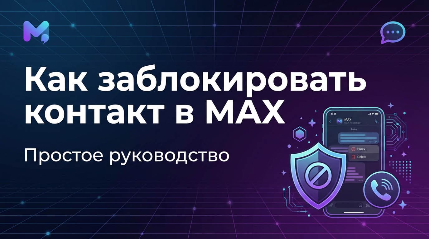 Как заблокировать контакт в MAX: простое руководство