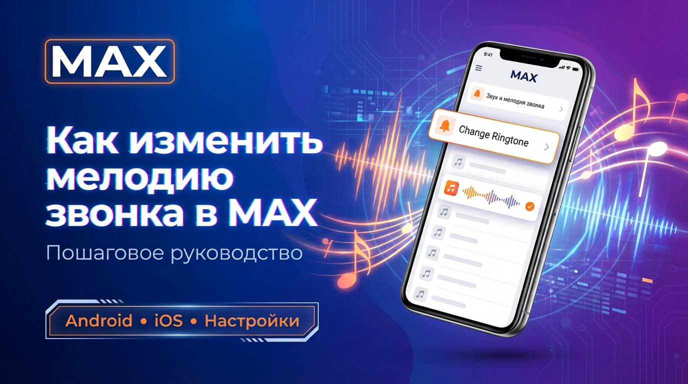 Как изменить мелодию звонка в MAX