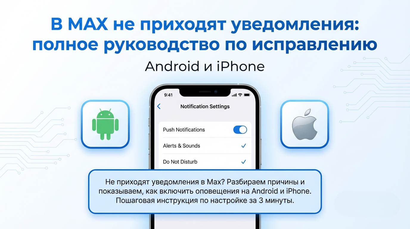 В MAX не приходят уведомления: полное руководство по исправлению (Android и iPhone)